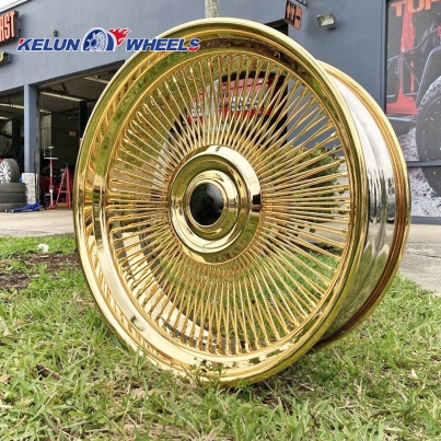24x9 24x10 All gold wire wheel
